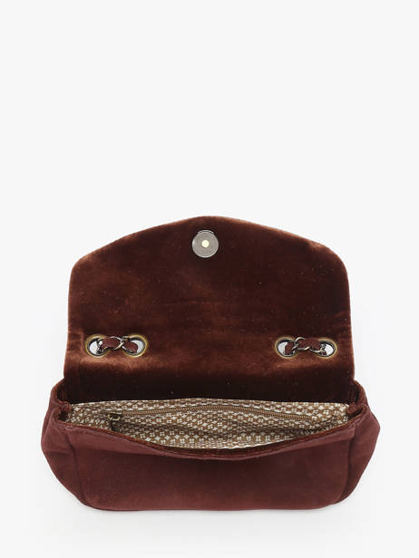 Cross Body Tas Vintage Leder Mila louise Bruin vintage 23040V ander zicht 2